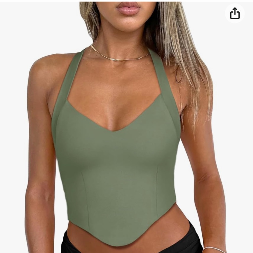 Amazon (Reoria brand) Y2K sexy halter tank